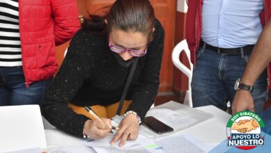 Firma de Convenios solidarios con las JAC en Sibaté