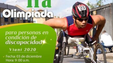 Olimpiadas para discapacitados en Vianí