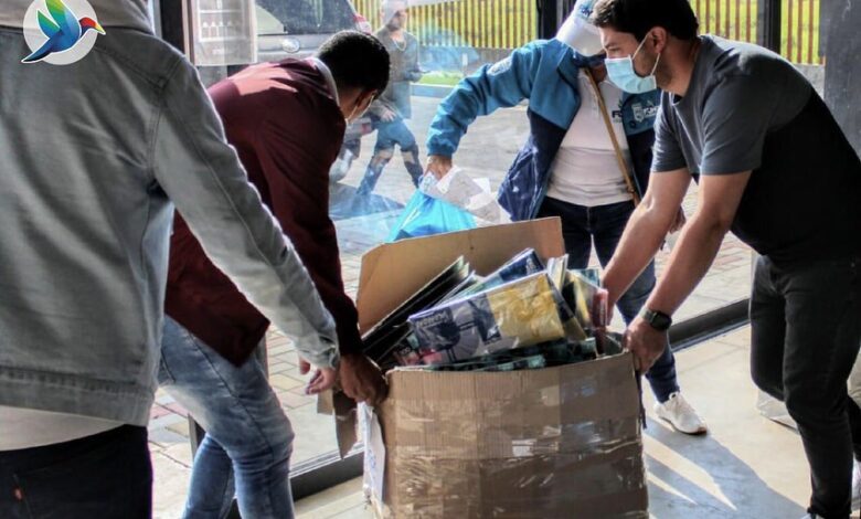 Entrega de regalos a niños de Funza