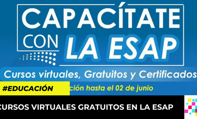 cursos virtuales gratuitos y certificados por la ESAP