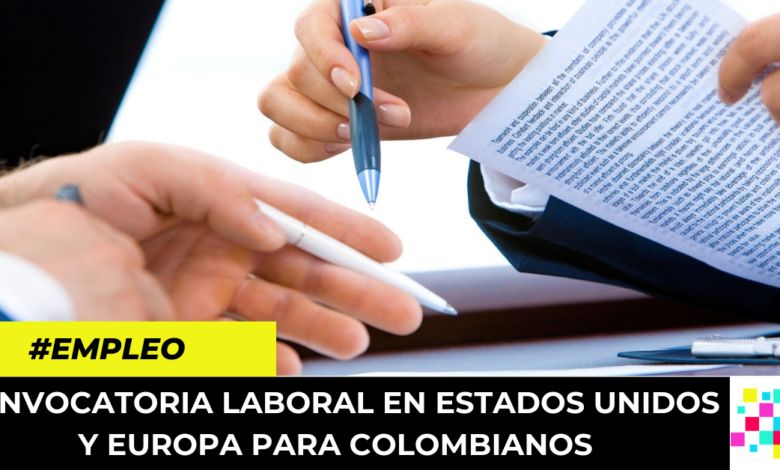 Convocatoria laboral en Estados Unidos