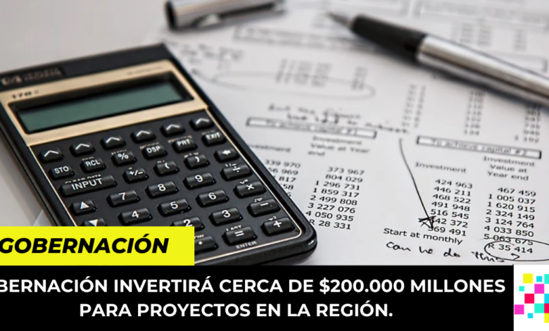 Gobernación invertirá Cerca de $200.000 millones para proyectos en la región