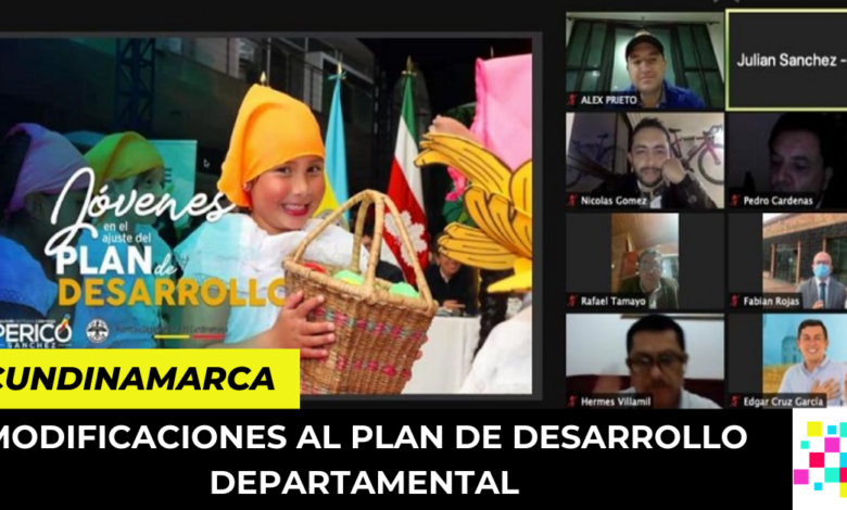 modificaciones al Plan de Desarrollo Departamental