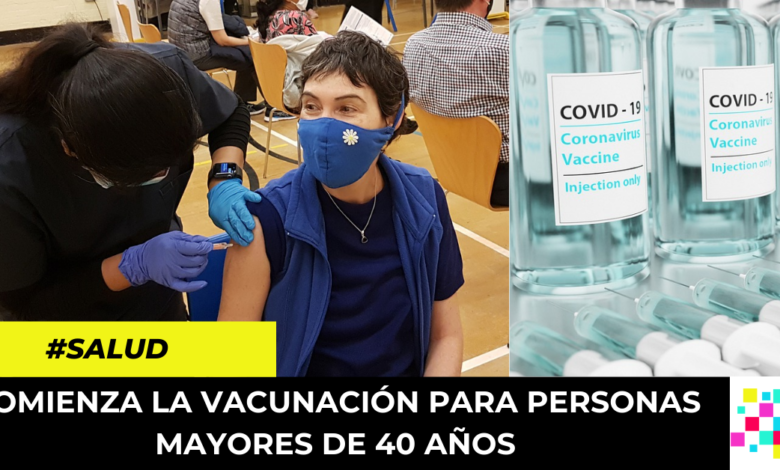 vacunación para personas mayores de 40 años