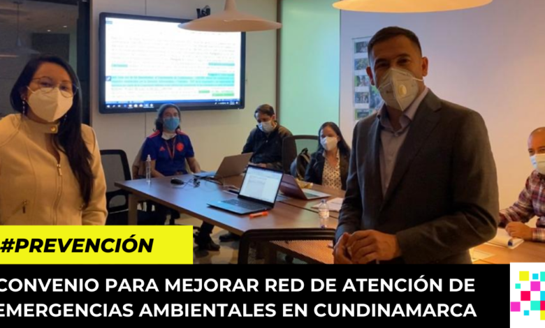 convenio para mejorar red de atención de emergencias ambientales en Cundinamarca