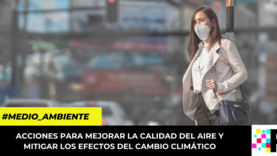 Acciones para mejorar la calidad del aire y mitigar los efectos del Cambio Climático