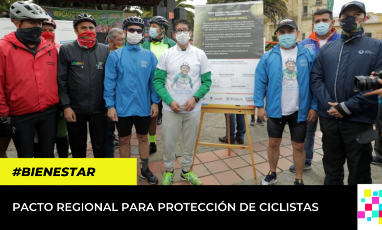 Firman Pacto regional para protección de ciclistas