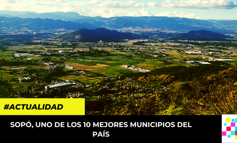 Sopó reconocido en la lista de los 10 mejores municipios del país