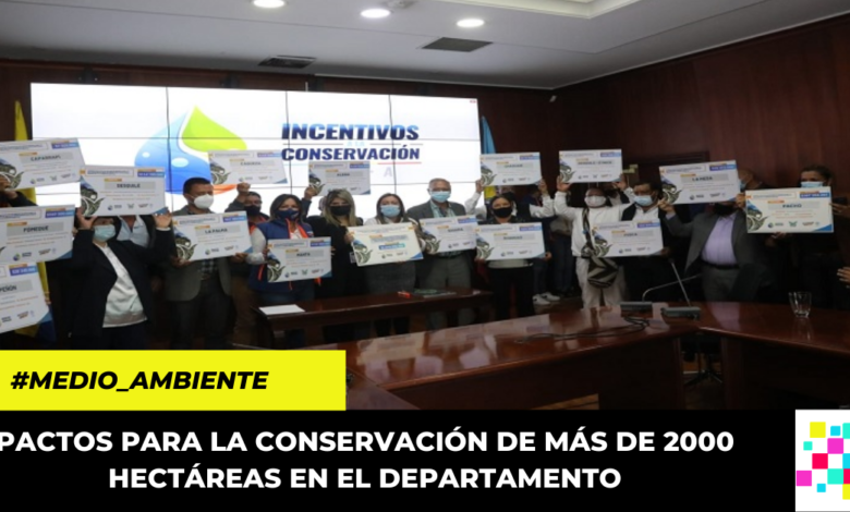 pactos para la conservación de 2.096 hectáreas en el departamento