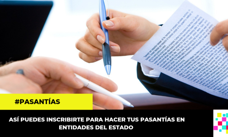 Abierta convocatoria para desarrollar pasantías en entidades del estado.