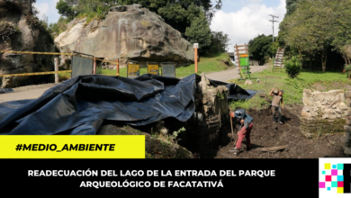 Avanza restauración del lago de la entrada de las Piedras del Tunjo en Facatativá