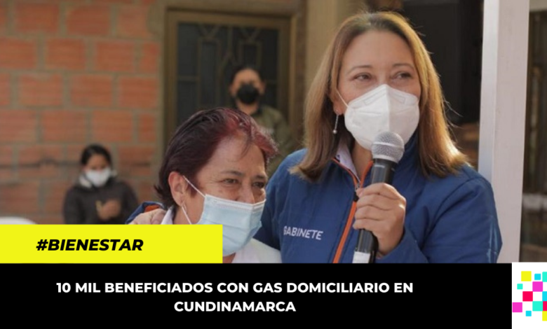 gobernación de cundinamarca favoreció a 10.000 familias con servicio de gas domiciliario