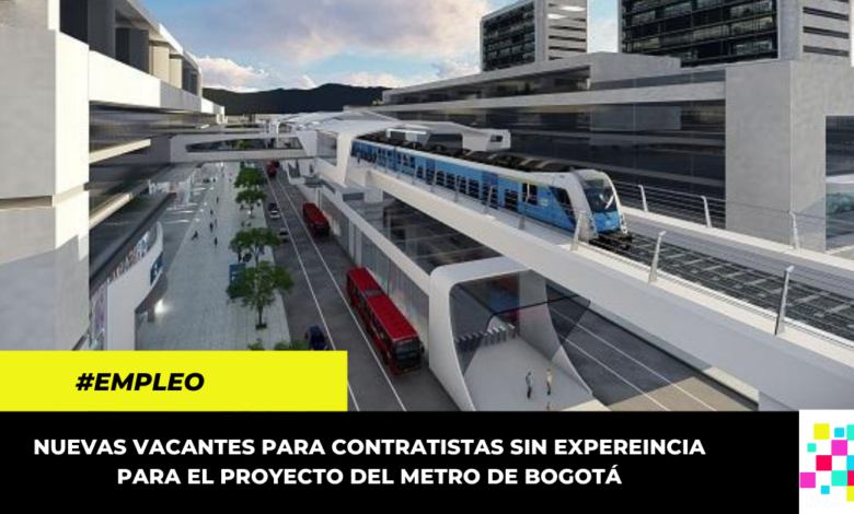 Abierta convocatoria de empleo para personal sin experiencia para el proyecto del Metro de Bogotá