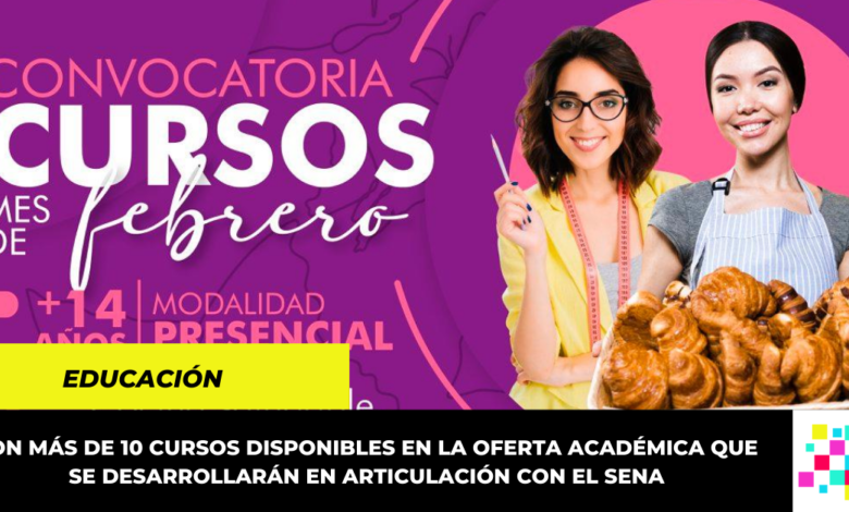 Abierta convocatoria de cursos presenciales en la Casa de la Mujer de Facatativá