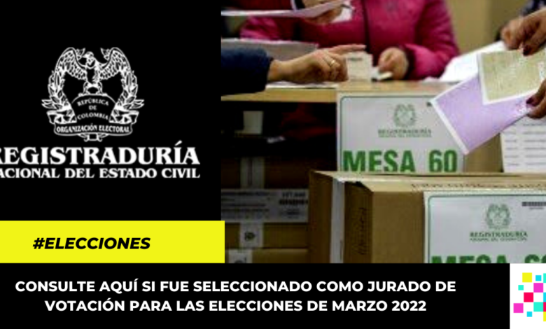 ¿Fue seleccionado como jurado de votación? Así puede consultarlo