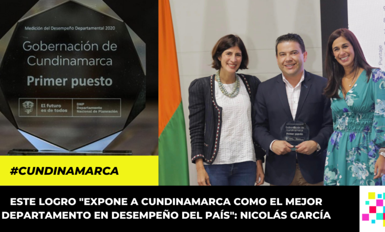 Cundinamarca recibe reconocimiento como el mejor departamento en desempeño del país