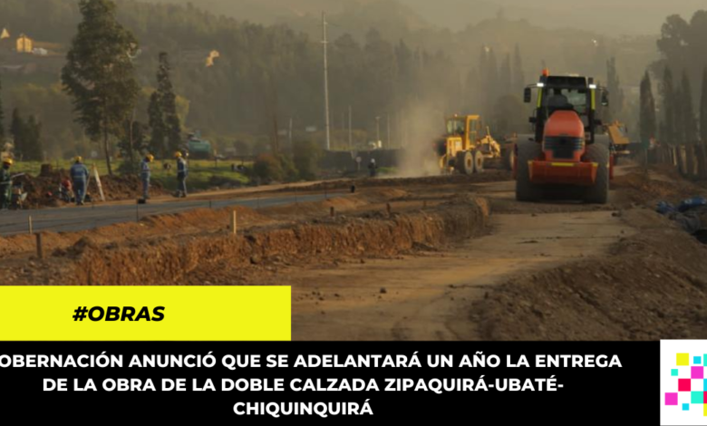 Acelerarán la entrega de la doble calzada Zipaquirá-Ubaté-Chiquinquirá