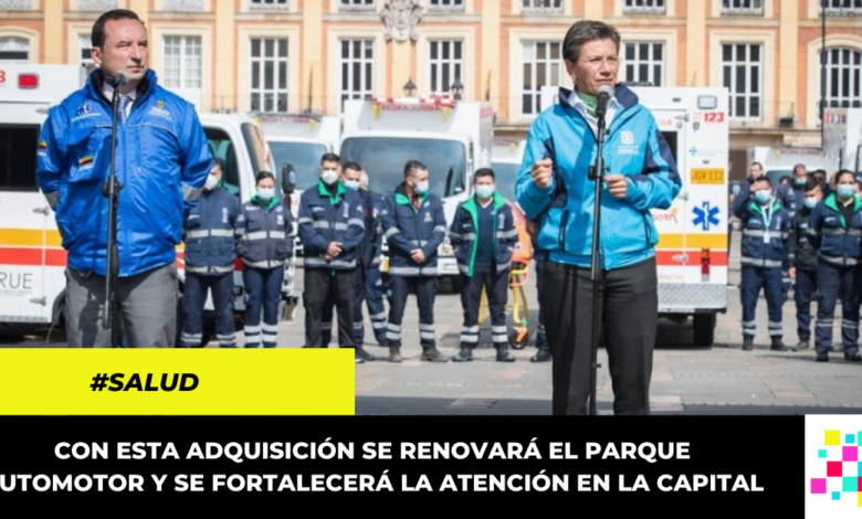 Alcaldía de Bogotá adquirió 151 nuevas ambulancias