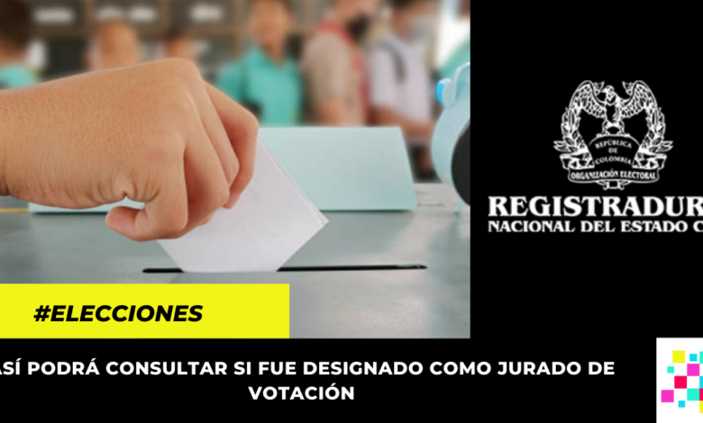 Consulte si fue designado como jurado de votación para las elecciones presidenciales 2022