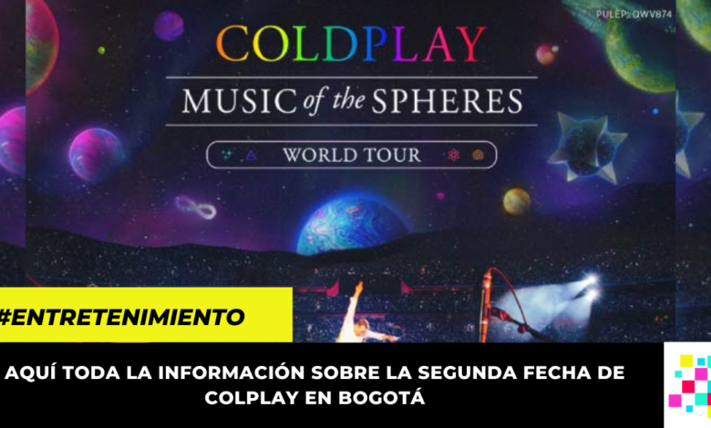 Estos son los precios de las boletas para la segunda fecha de Coldplay en Bogotá