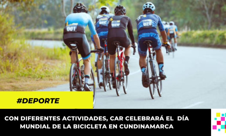 Así se conmemorará el Día Mundial de la Bicicleta en Cundinamarca