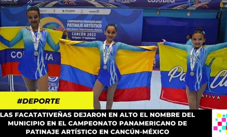 Patinadoras artísticas facatativeñas obtuvieron 3 medallas de plata en campeonato Panamericano.