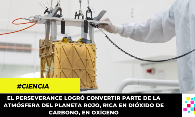 NASA logra producir oxígeno en Marte gracias al Rover Perseverance