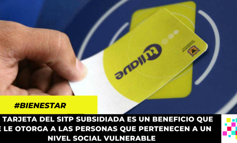 ¿Cómo acceder a la tarjeta del SITP subsidiada? Te contamos