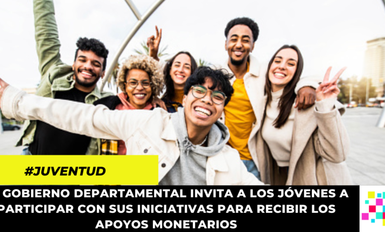 Gobierno departamental invita a los jóvenes a participar con sus iniciativas realizando su inscripción