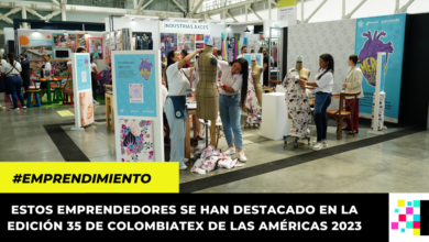 Aprendices SENA innovan con textiles sustentables a base de fibras de piña y plátano en Colombiatex 2023