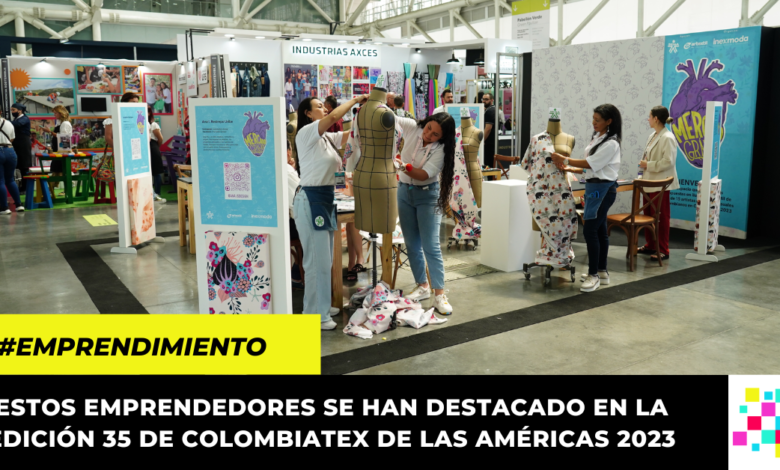 Aprendices SENA innovan con textiles sustentables a base de fibras de piña y plátano en Colombiatex 2023