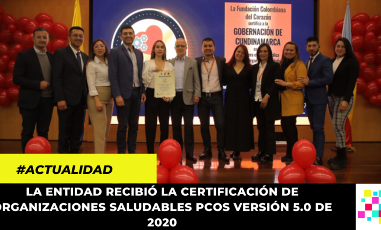 Certifican a la Gobernación de Cundinamarca como Organización Saludable