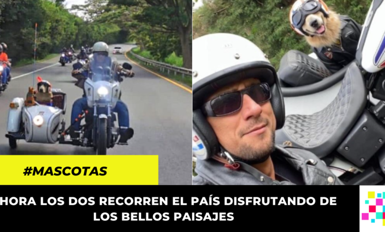 Colombiano adaptó su moto para llevar a su mascota de viaje