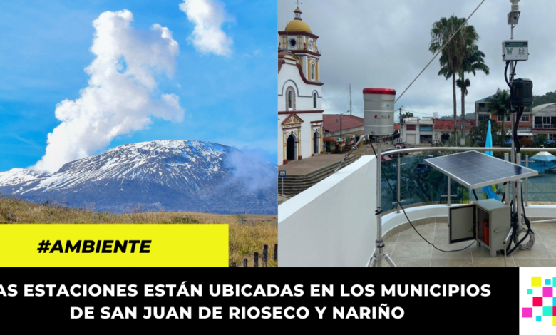 Instalan estaciones de monitoreo de calidad del aire para medir emisiones del Nevado del Ruíz