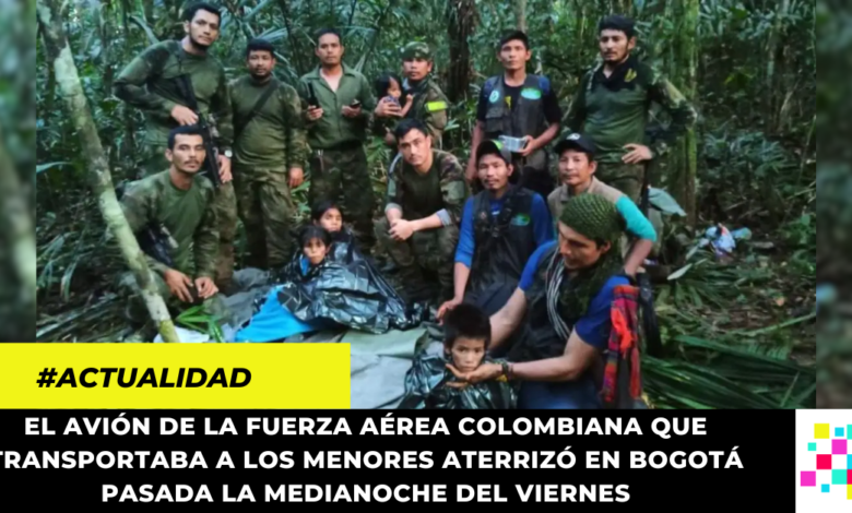 Niños rescatados en la selva del Guaviare son atendidos en el Hospital Militar