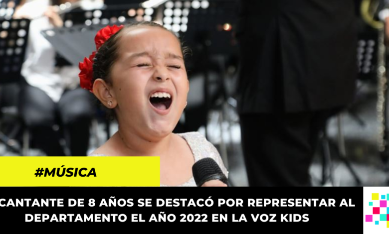 Maité, participante de ‘La Voz Kids’ producirá su primer disco con apoyo de la Gobernación de Cundinamarca