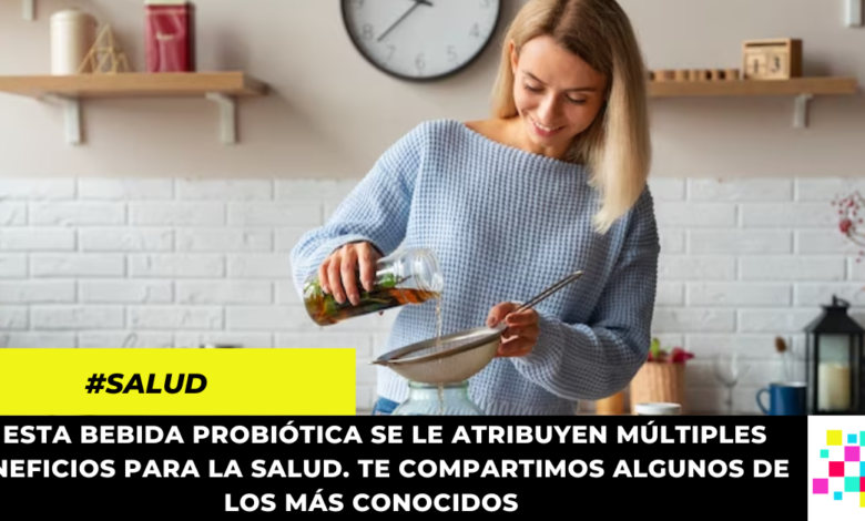 Kombucha: estos son los beneficios de esta excelente bebida probiótica