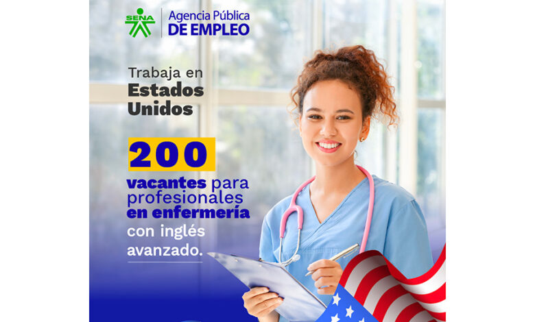 Se buscan profesionales en enfermería con inglés avanzado para 200 vacantes disponibles en EE. UU. ¡No pierdas la oportunidad!