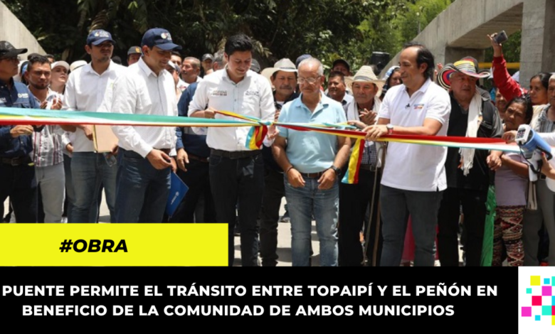 Inauguran puente vehicular entre El Peñón y Topaipí